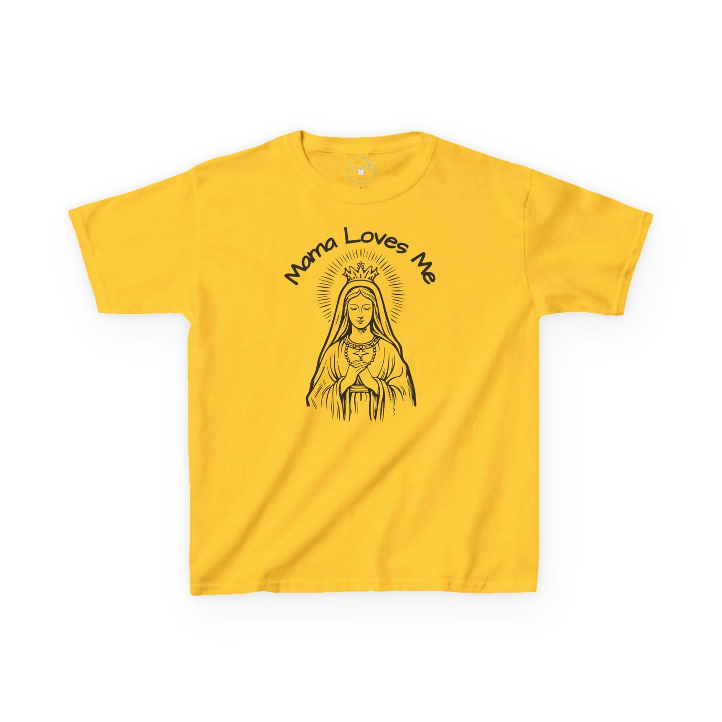 Mama Loves Me—Our Lady Queen of Heaven | Big Kids Tee