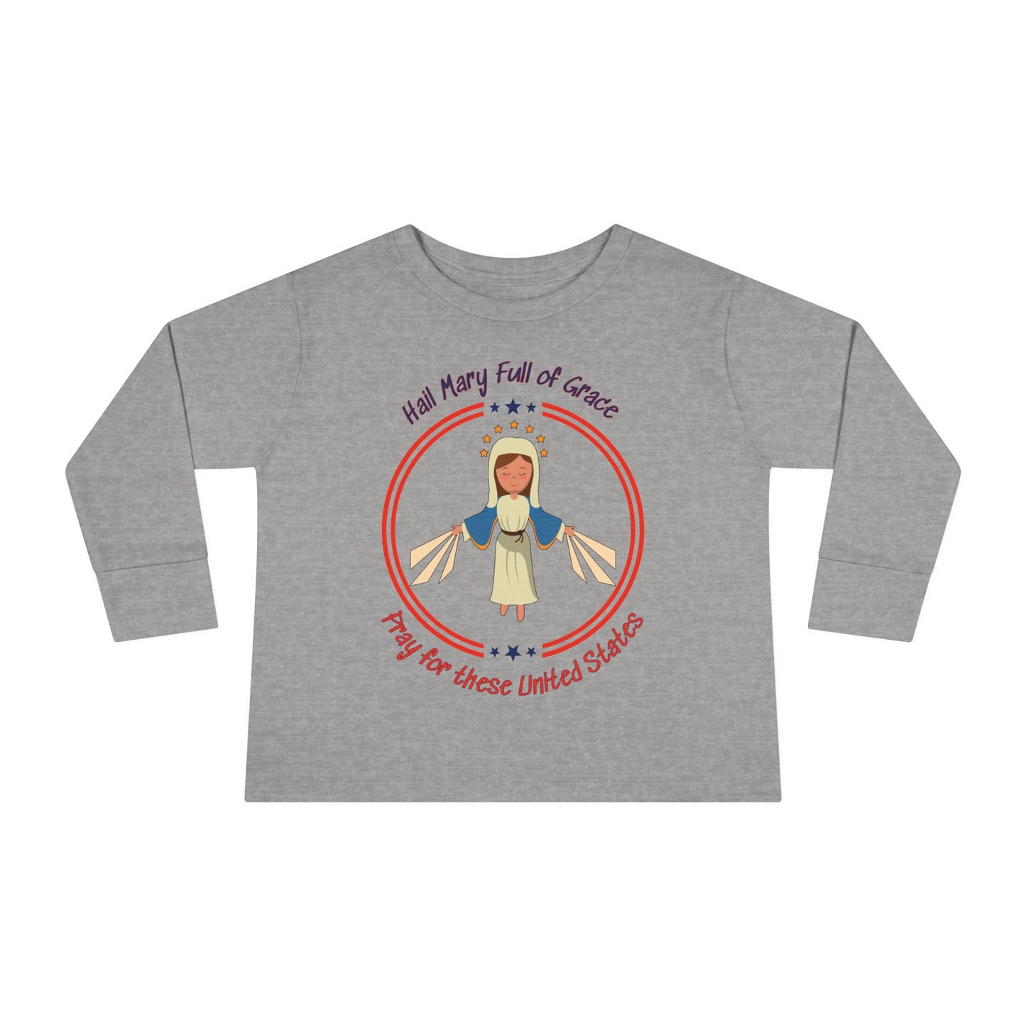 Immaculate Conception - Patroness of the USA | Boy & Girl Toddler Long Sleeve T-Shirt