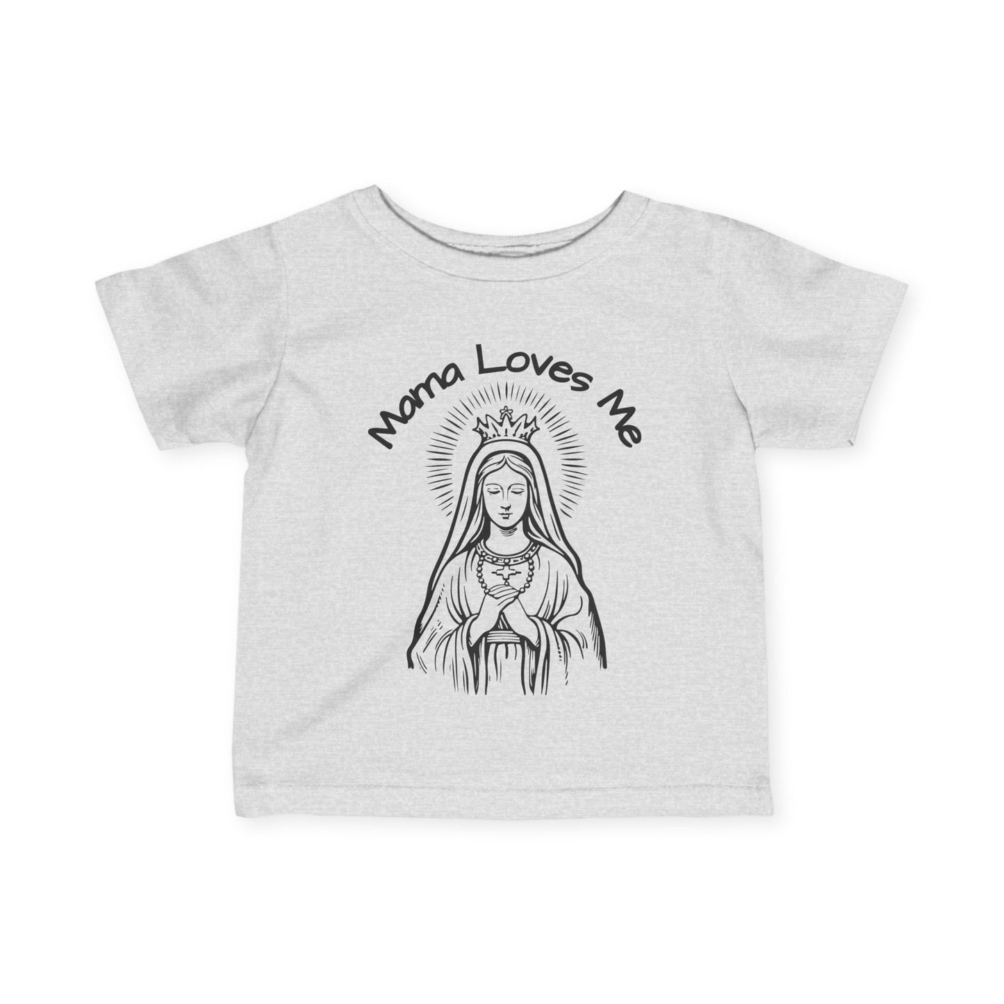 Mama Loves Me—Our Lady Queen of Heaven | Baby Tee