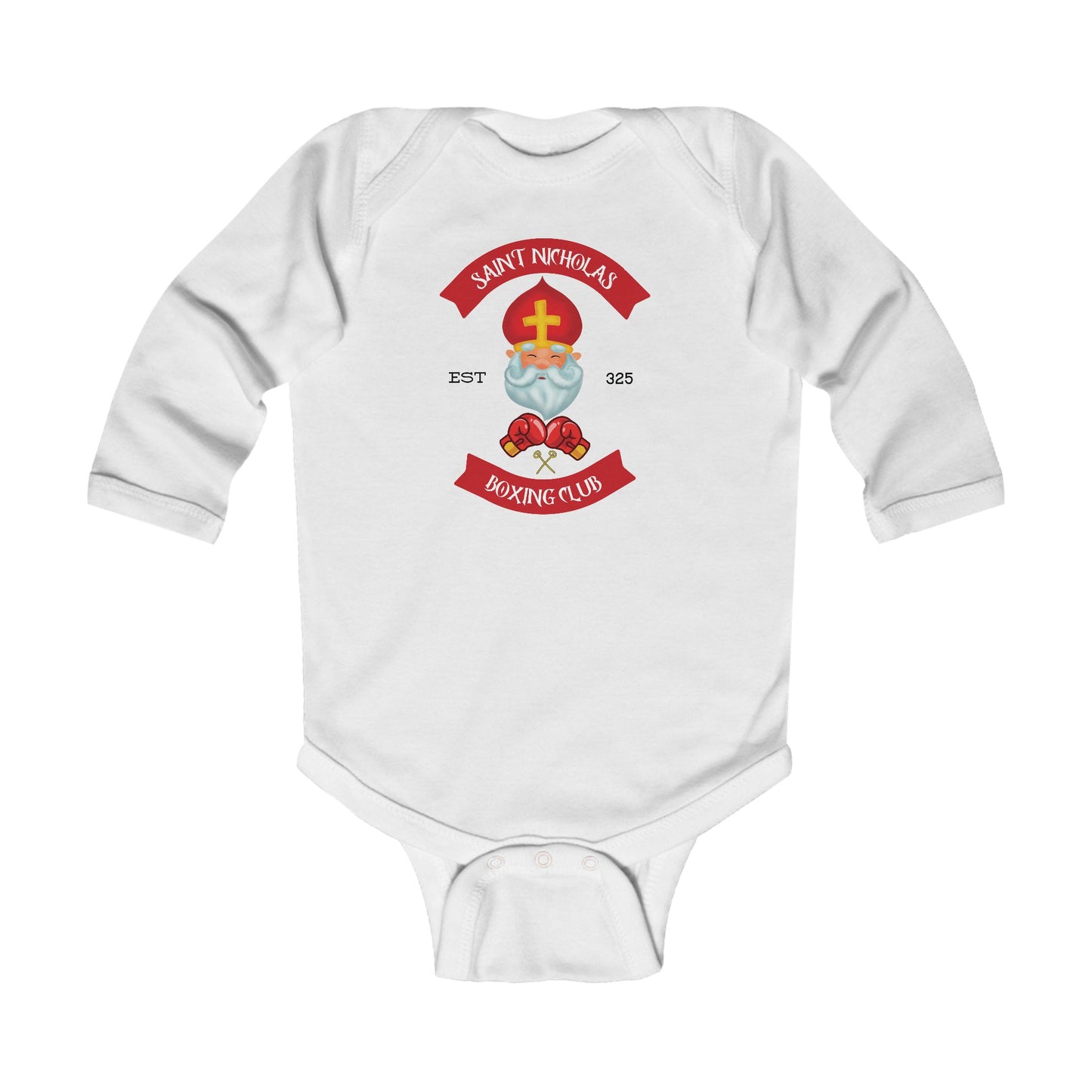 Saint Nicholas Boxing Club | Boy & Girl Long Sleeve Bodysuit