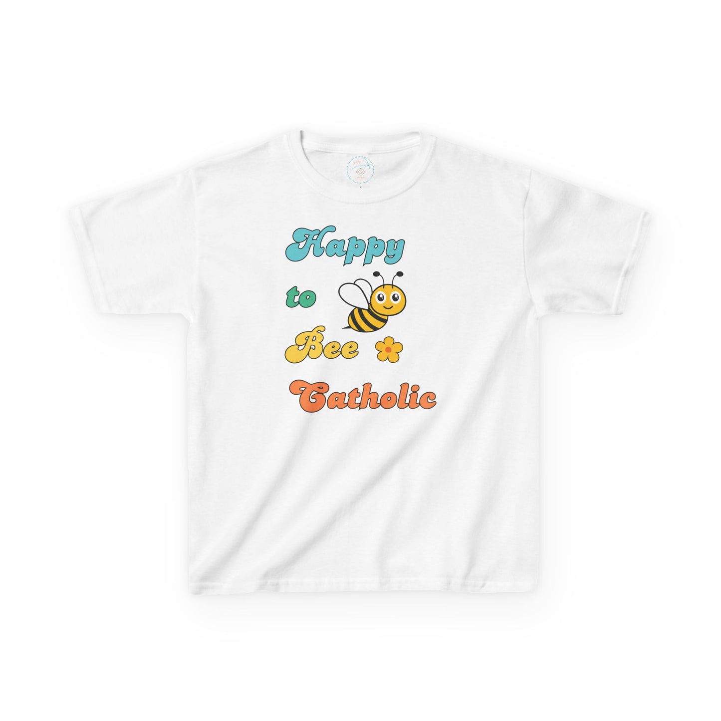 Happy to Bee Catholic | Big Kids Tee