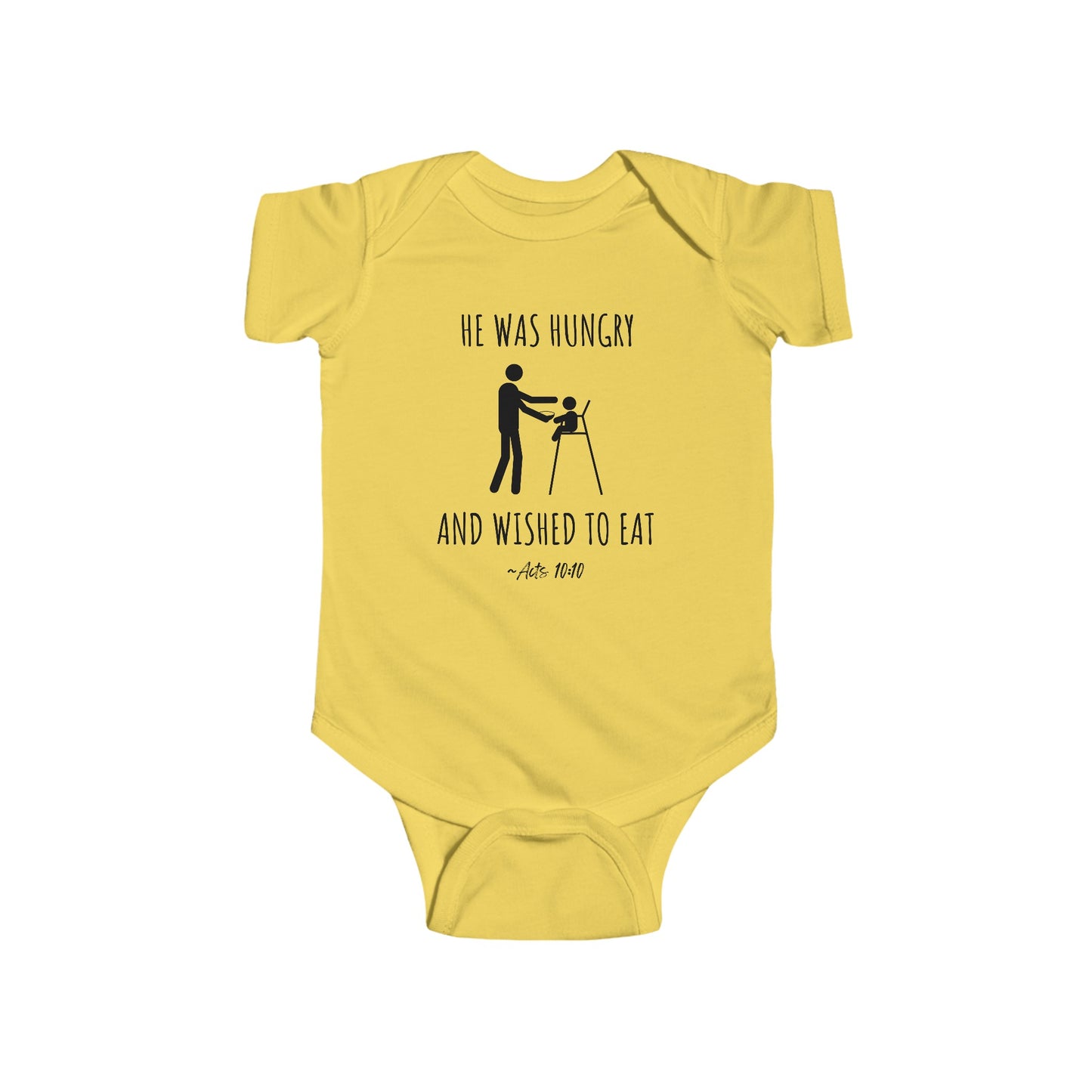He Was Hungry and Wished to Eat | Boy & Girl Bodysuit