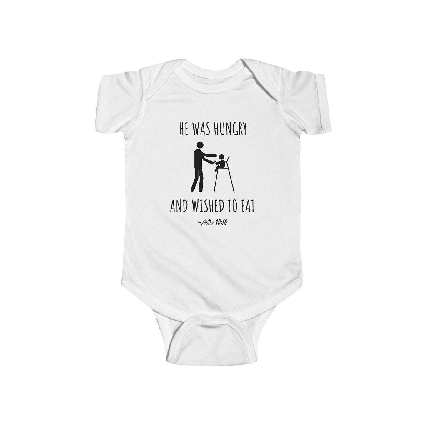 He Was Hungry and Wished to Eat | Boy & Girl Bodysuit