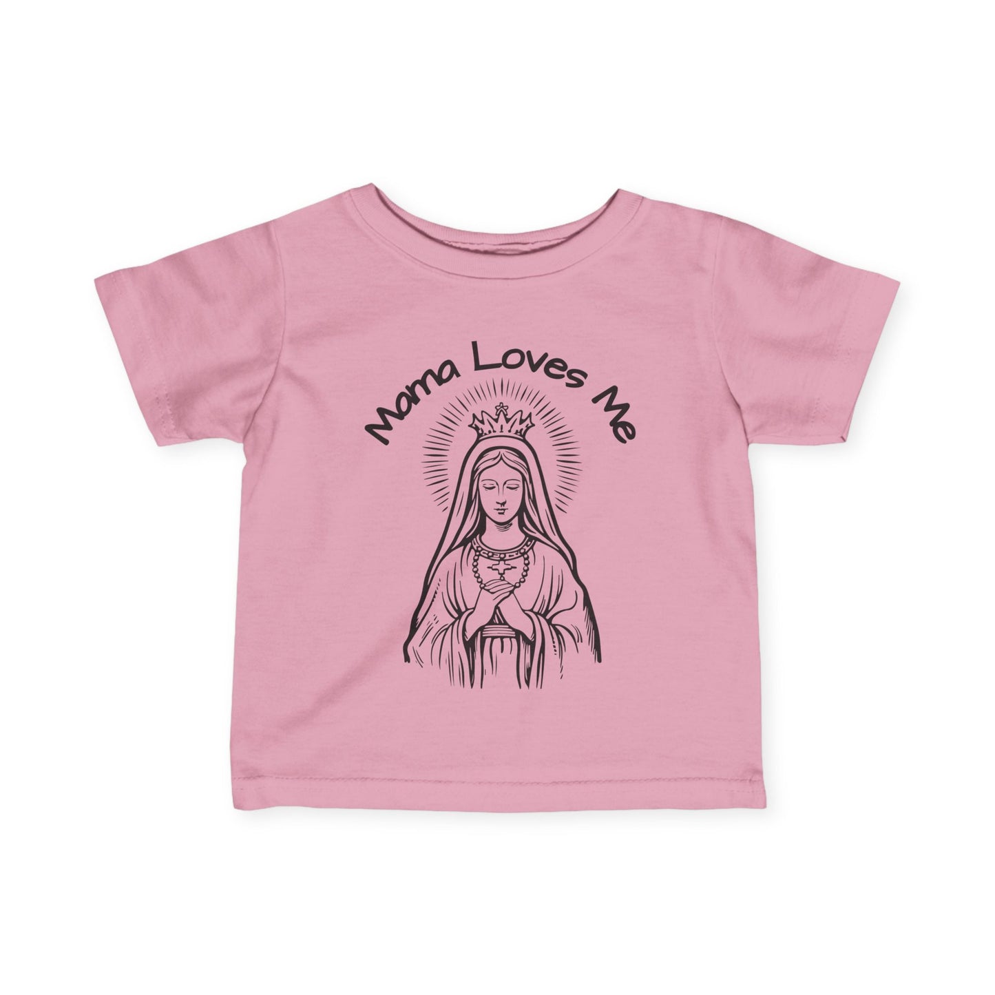 Mama Loves Me—Our Lady Queen of Heaven | Baby Tee