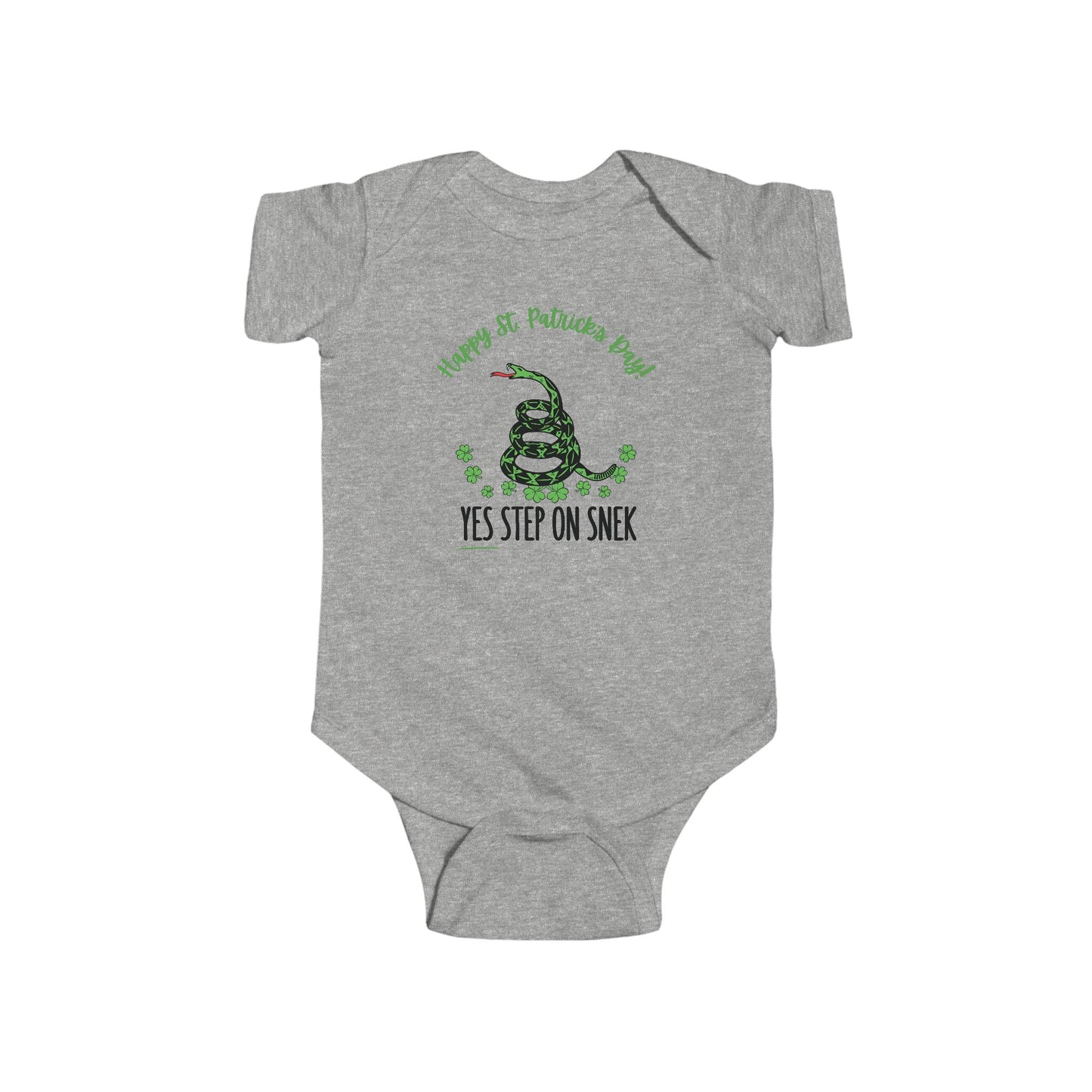 Yes Step on Snek - St. Patrick's Day | Boy & Girl Bodysuit
