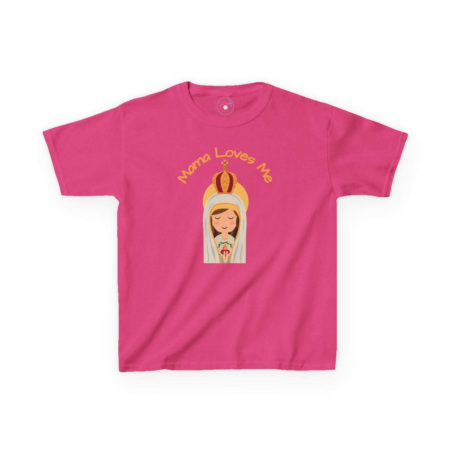 Mama Loves Me—Our Lady of Fatima | Big Kids Tee