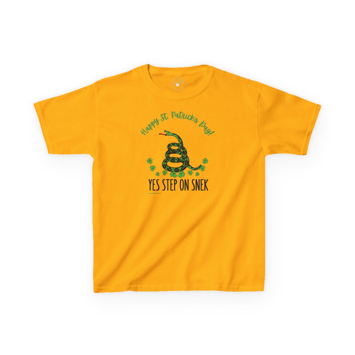 Yes Step on Snek - St. Patrick's Day | Big Kids Tee