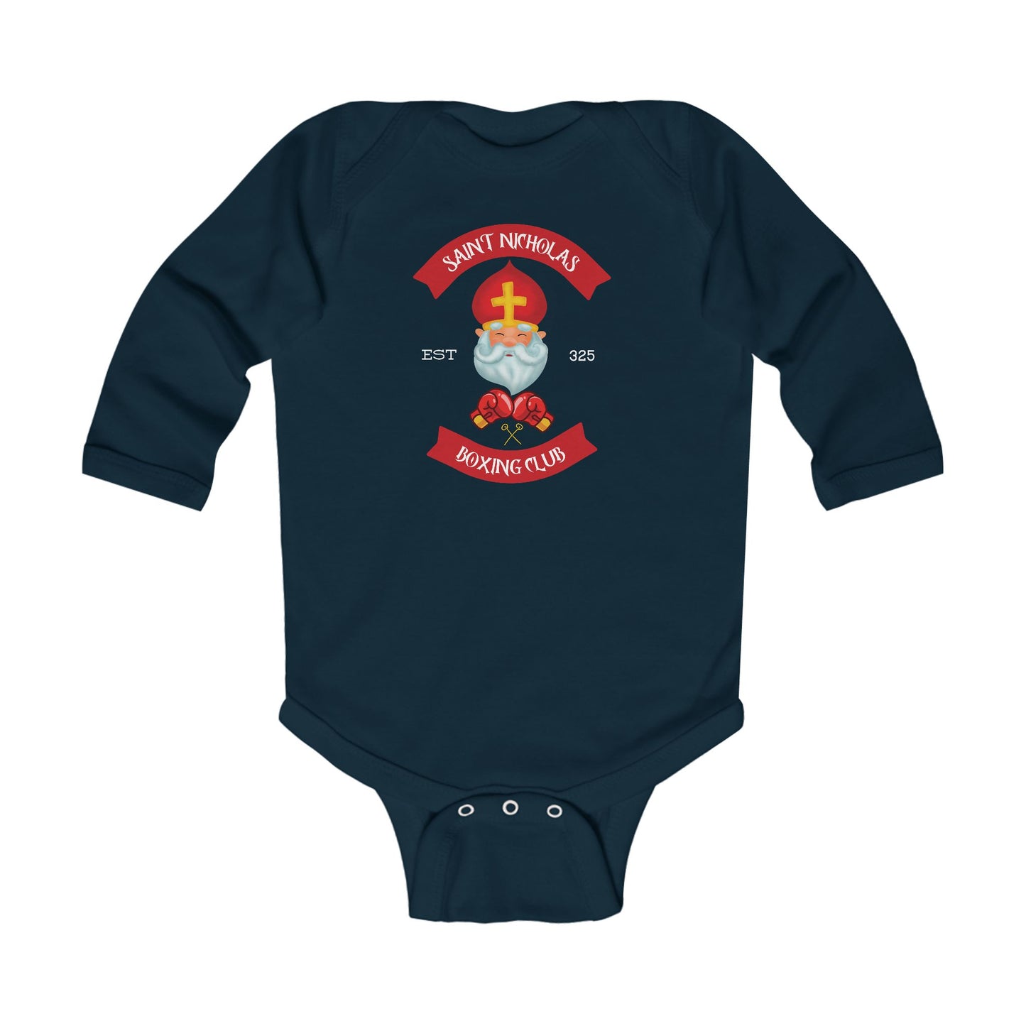 Saint Nicholas Boxing Club | Boy & Girl Long Sleeve Bodysuit