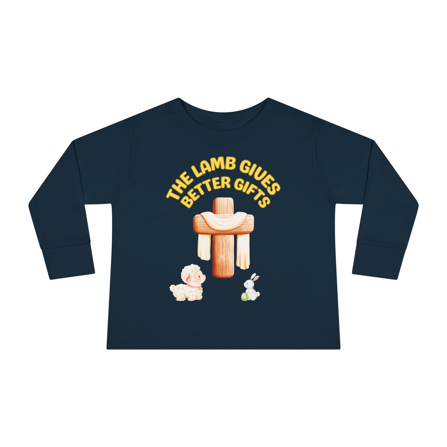 Lamb Gives Better Gifts - Easter | Boy & Girl Toddler Long Sleeve T-Shirt