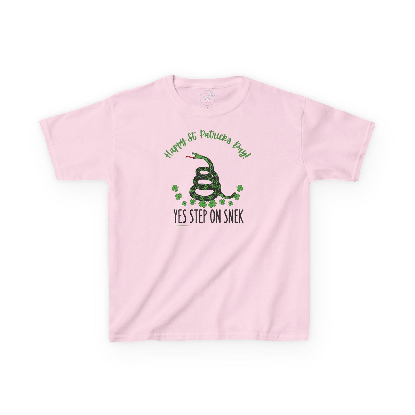 Yes Step on Snek - St. Patrick's Day | Big Kids Tee