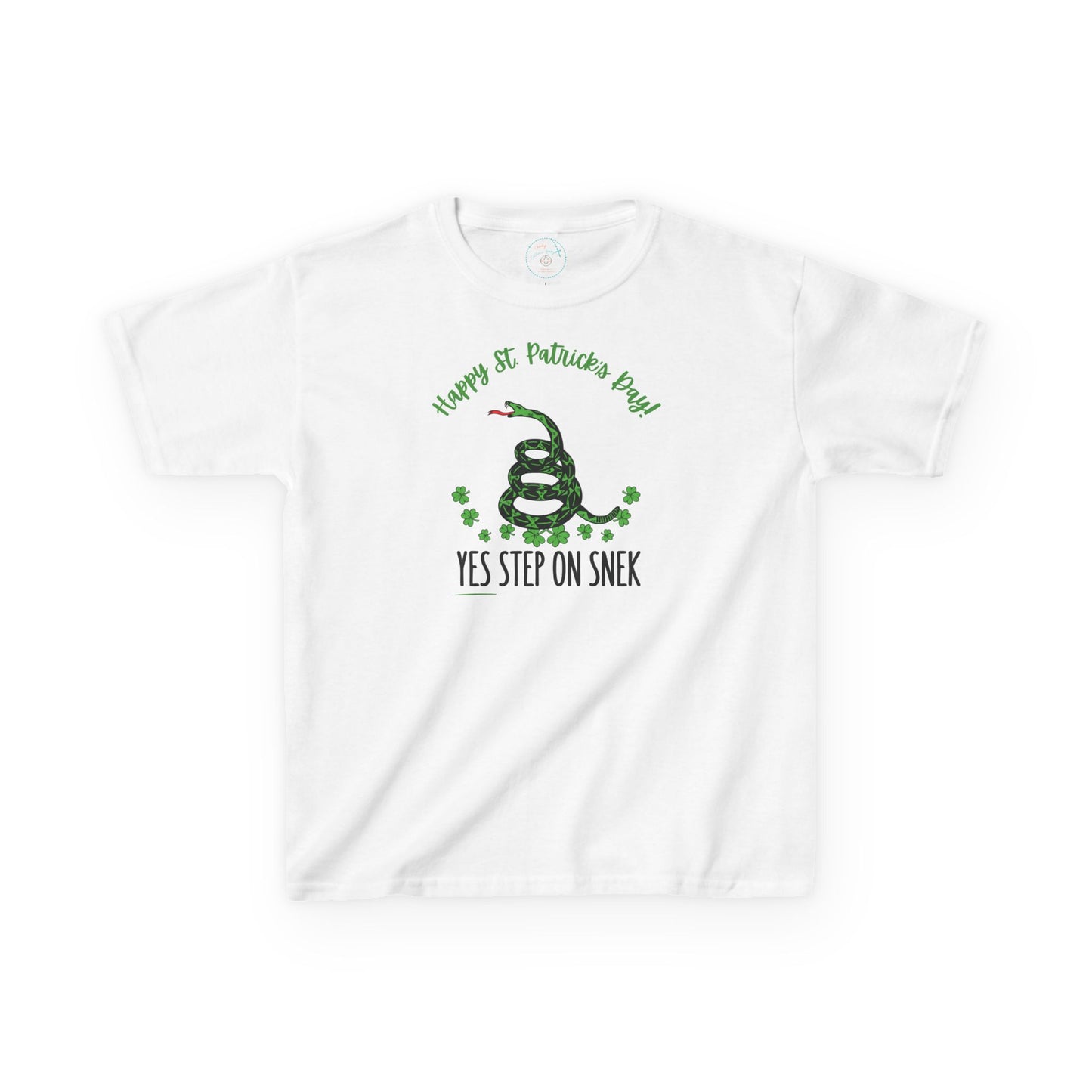 Yes Step on Snek - St. Patrick's Day | Big Kids Tee