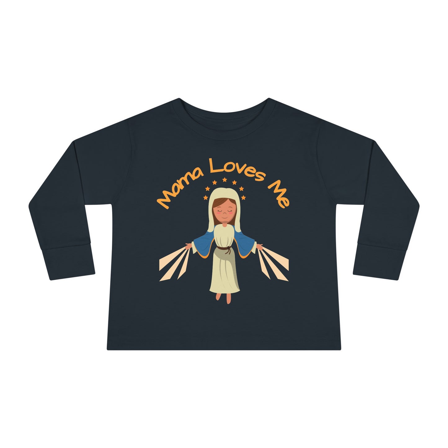 Mama Loves Me—Immaculate Conception | Boy & Girl Toddler Long Sleeve T-Shirt