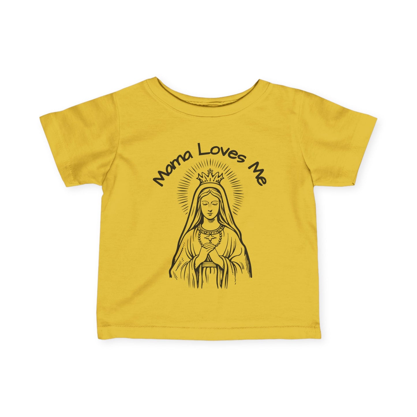 Mama Loves Me—Our Lady Queen of Heaven | Baby Tee