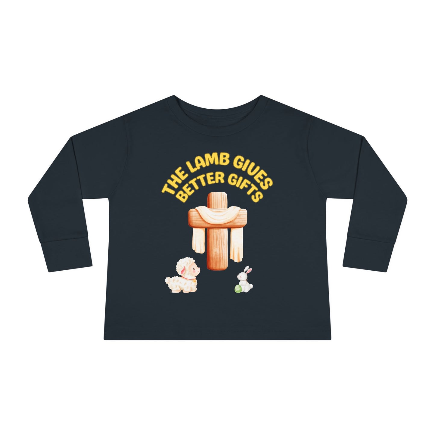 Lamb Gives Better Gifts - Easter | Boy & Girl Toddler Long Sleeve T-Shirt