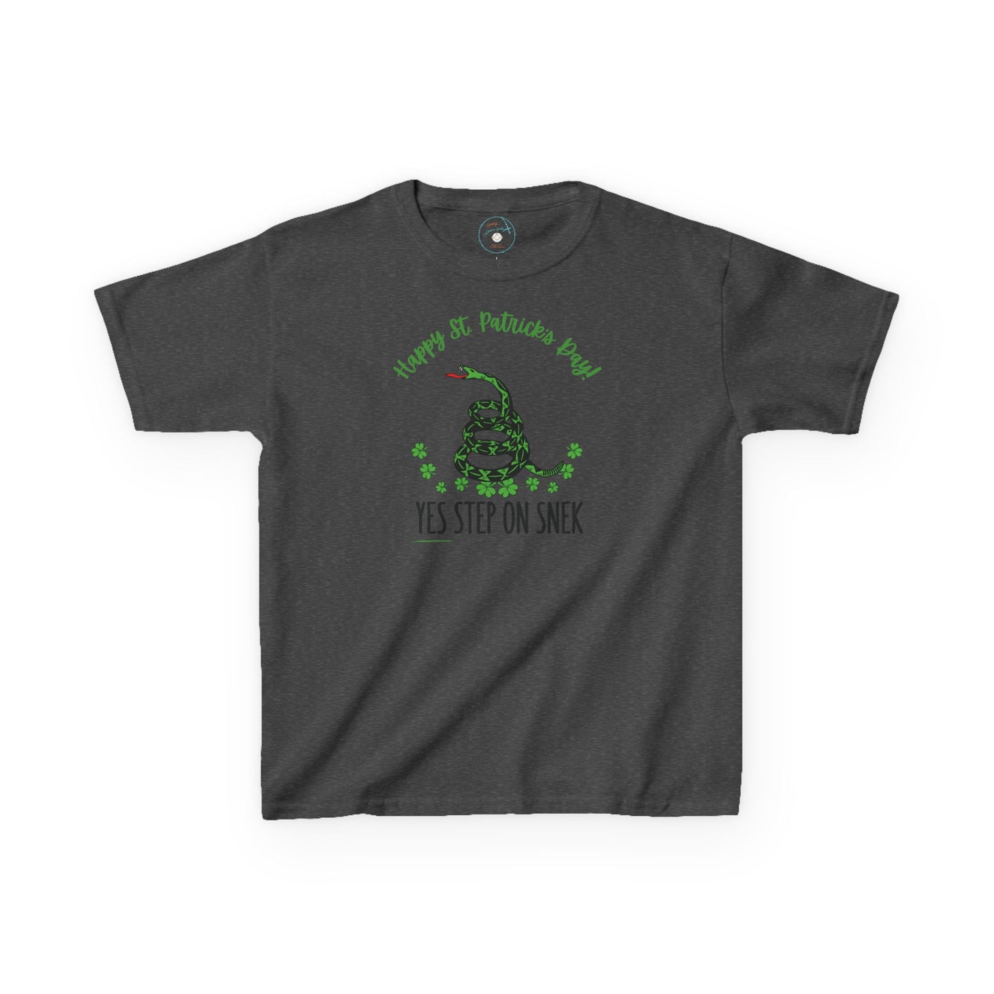 Yes Step on Snek - St. Patrick's Day | Big Kids Tee