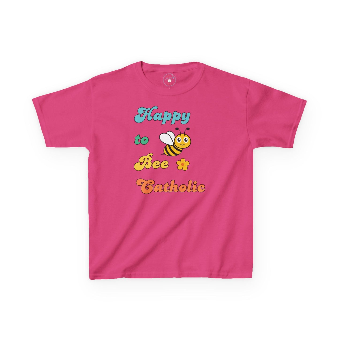 Happy to Bee Catholic | Big Kids Tee