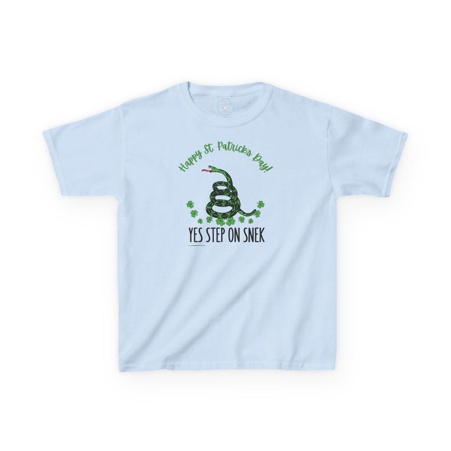 Yes Step on Snek - St. Patrick's Day | Big Kids Tee