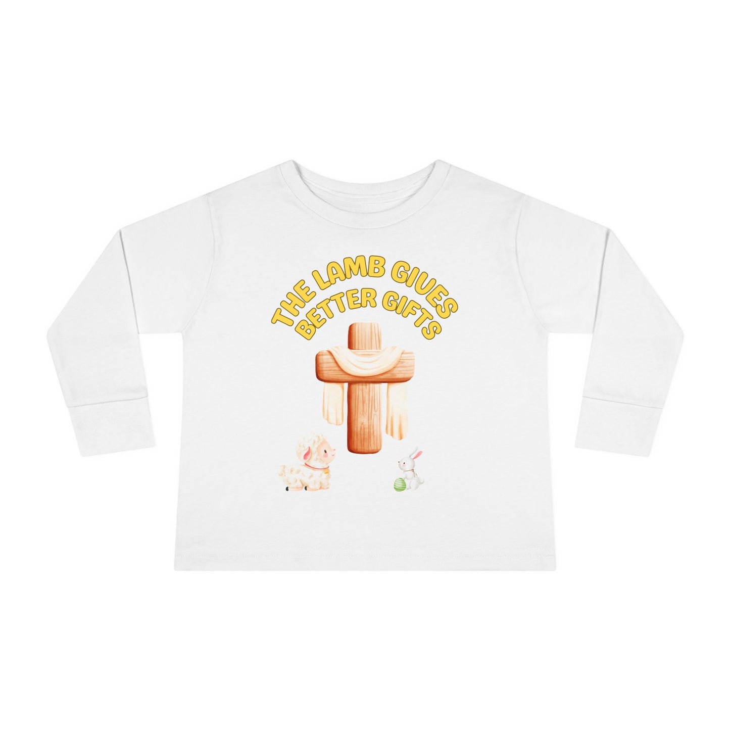 Lamb Gives Better Gifts - Easter | Boy & Girl Toddler Long Sleeve T-Shirt