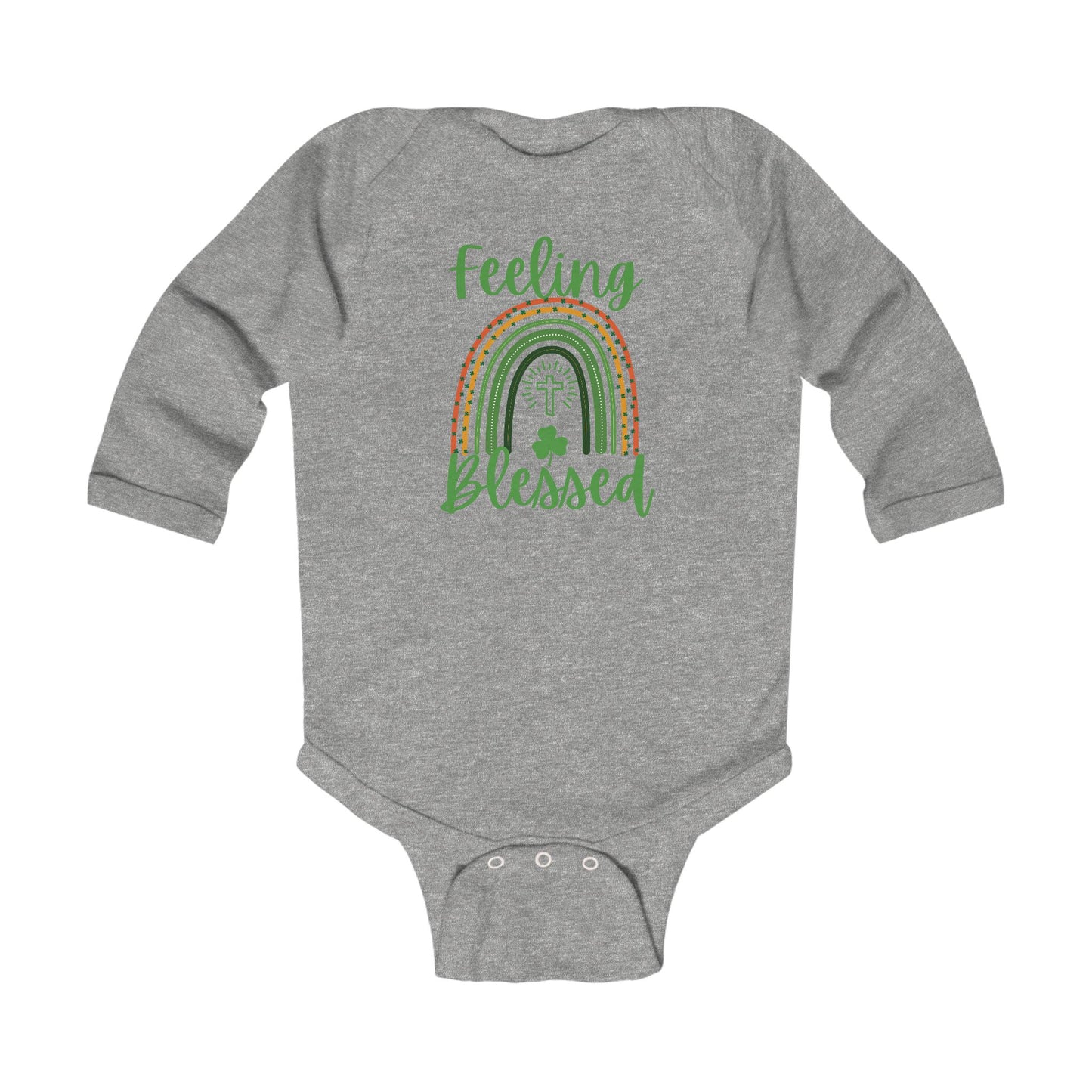 Feeling Blessed -St. Patrick's Day | Boy & Girl Long Sleeve Bodysuit