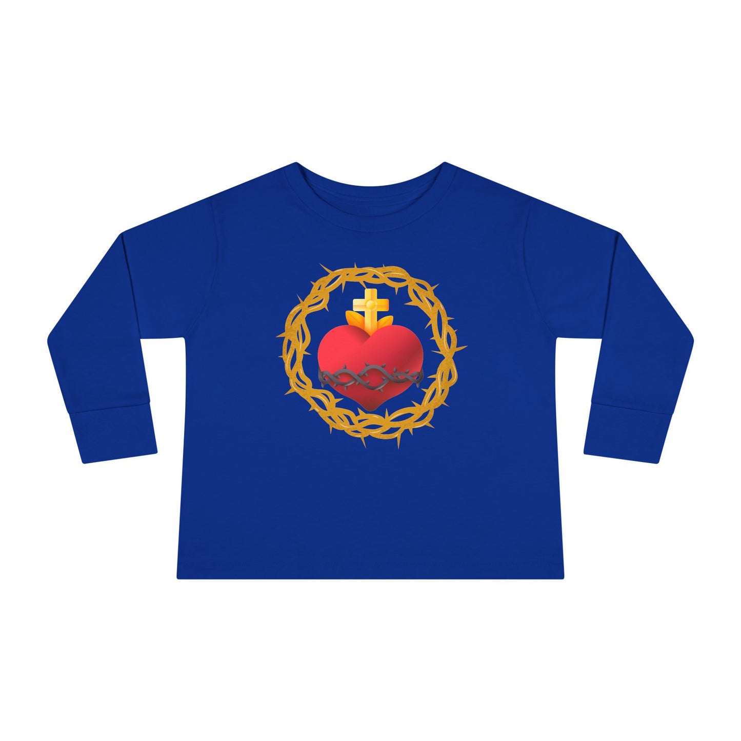 Sacred Heart of Jesus | Boy & Girl Toddler Long Sleeve T-Shirt