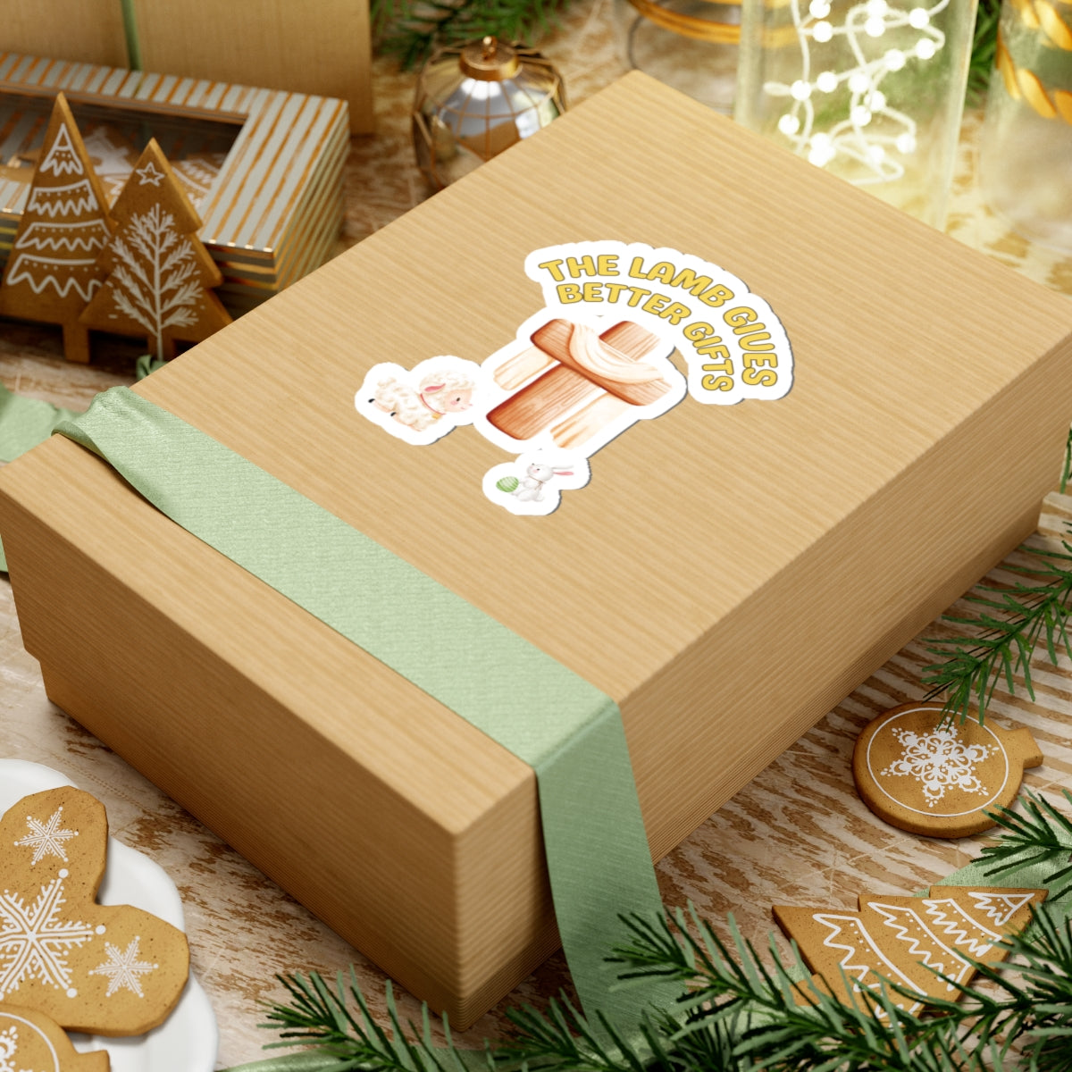 Lamb Gives Better Gifts - Easter | Kiss-Cut Sticker