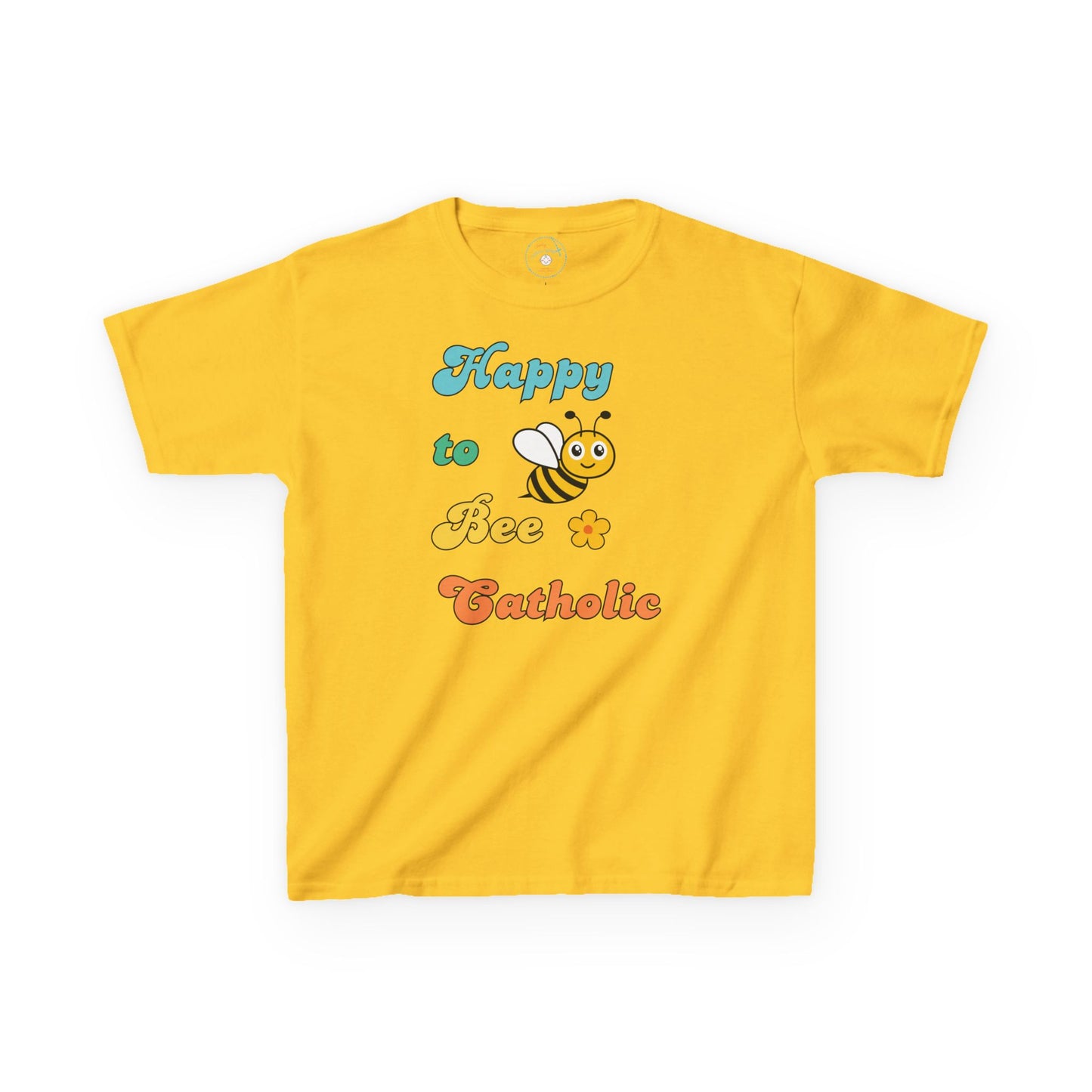 Happy to Bee Catholic | Big Kids Tee