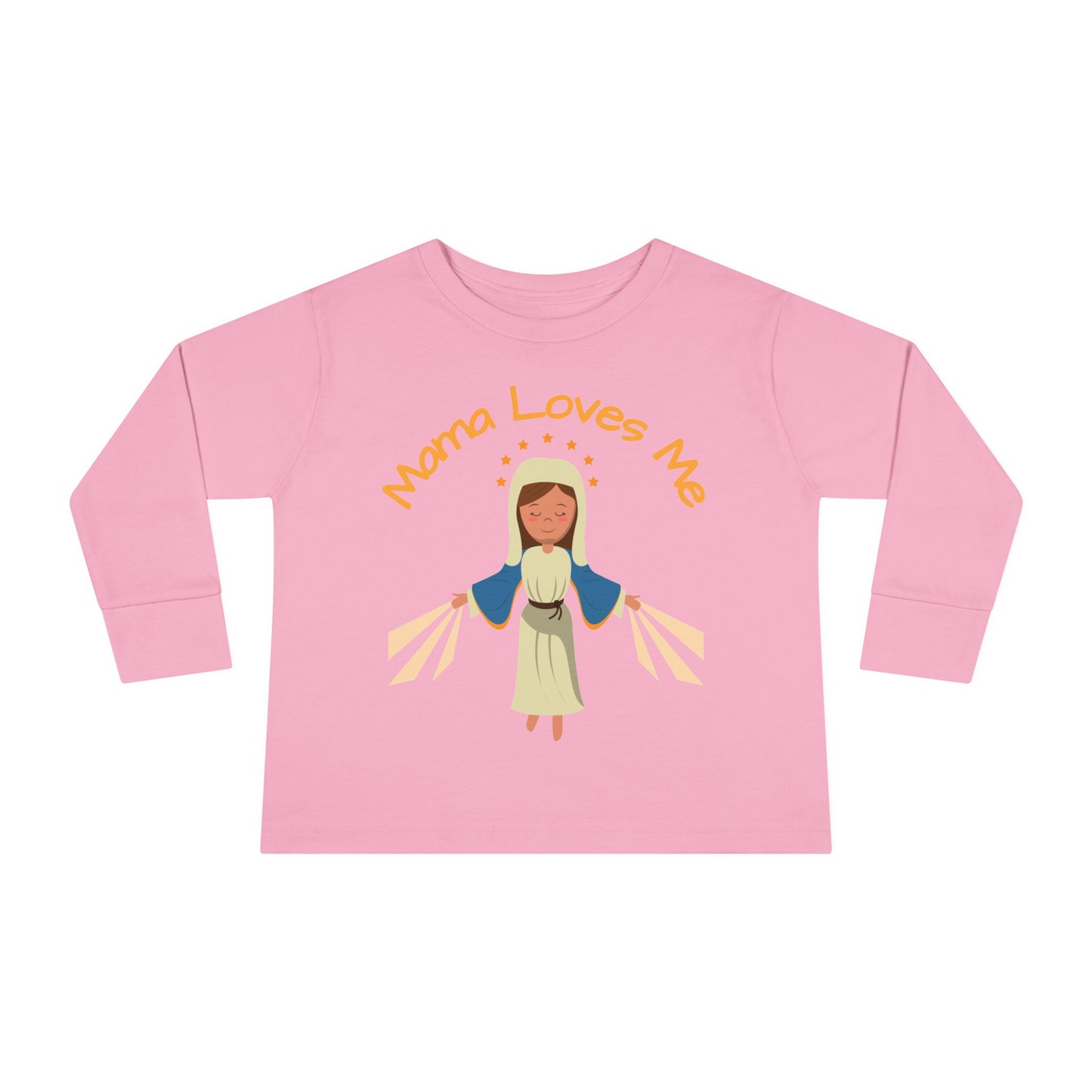 Mama Loves Me—Immaculate Conception | Boy & Girl Toddler Long Sleeve T-Shirt