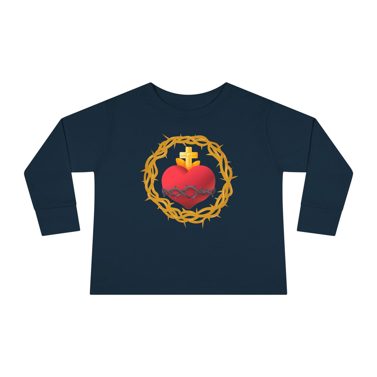 Sacred Heart of Jesus | Boy & Girl Toddler Long Sleeve T-Shirt