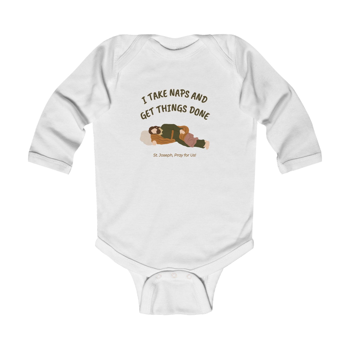 St. Joseph - Take Naps | Boy & Girl Long Sleeve Bodysuit