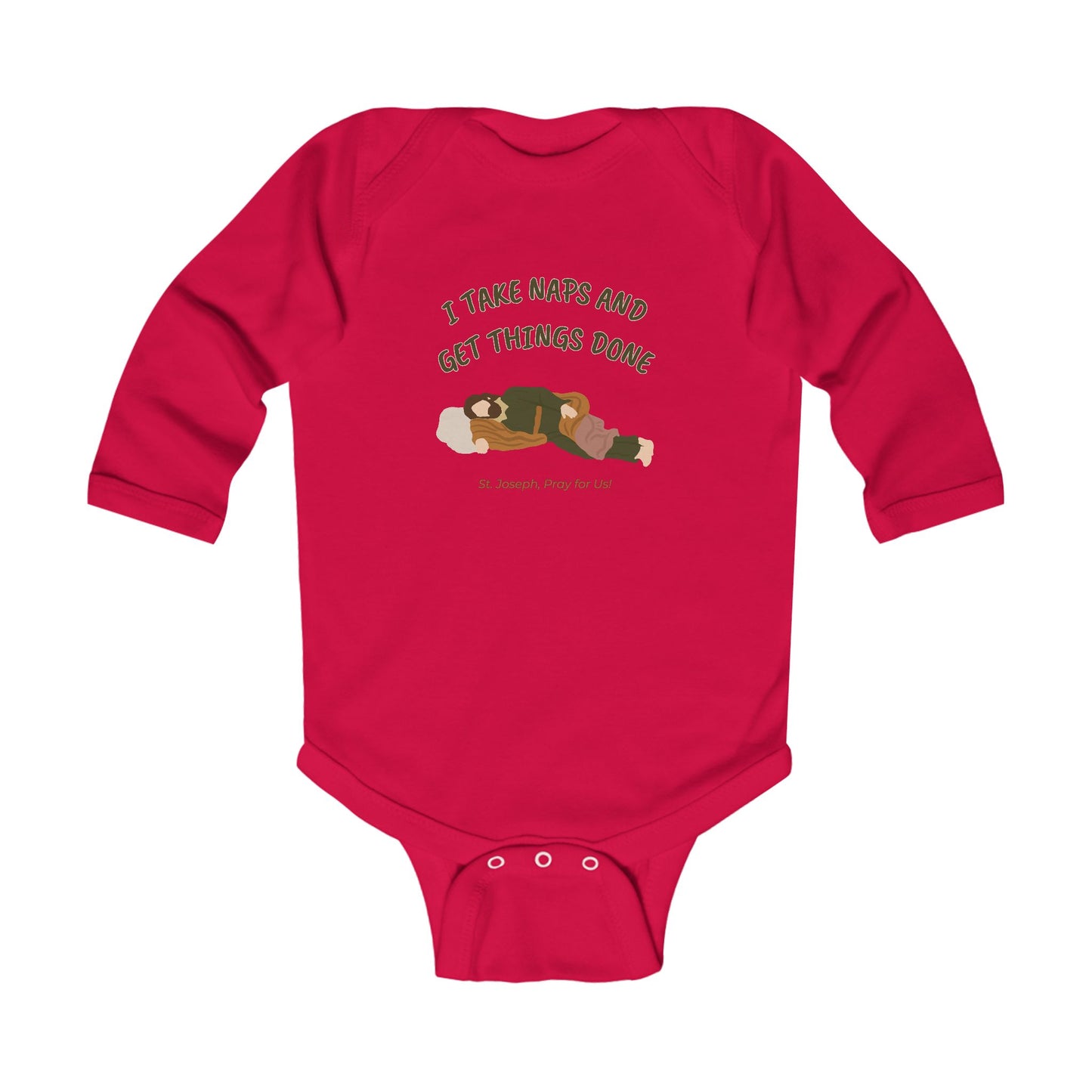 St. Joseph - Take Naps | Boy & Girl Long Sleeve Bodysuit