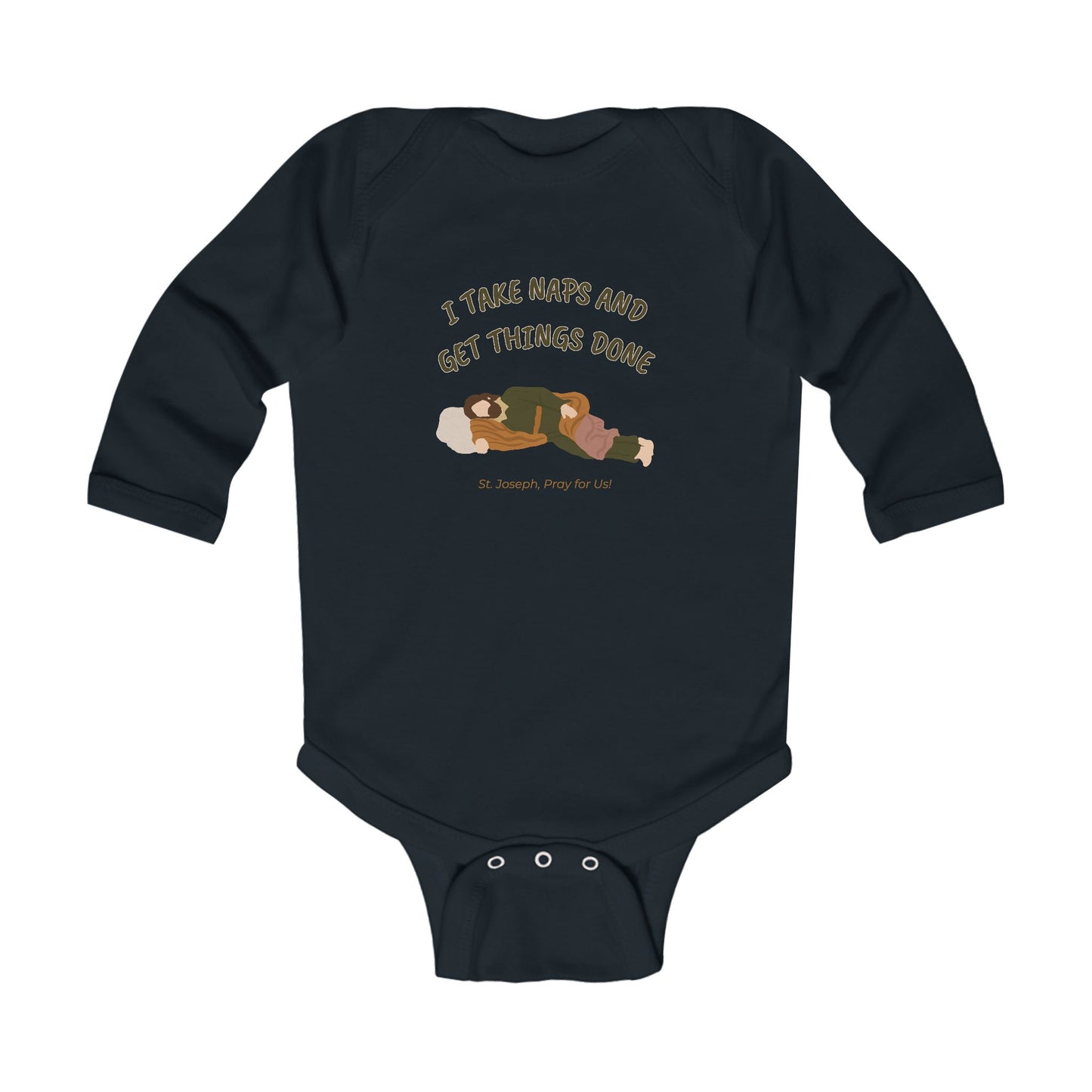 St. Joseph - Take Naps | Boy & Girl Long Sleeve Bodysuit
