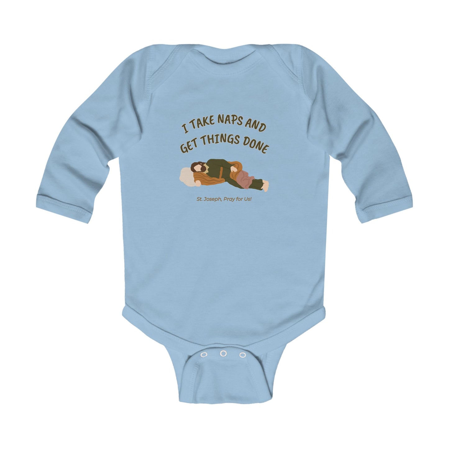 St. Joseph - Take Naps | Boy & Girl Long Sleeve Bodysuit