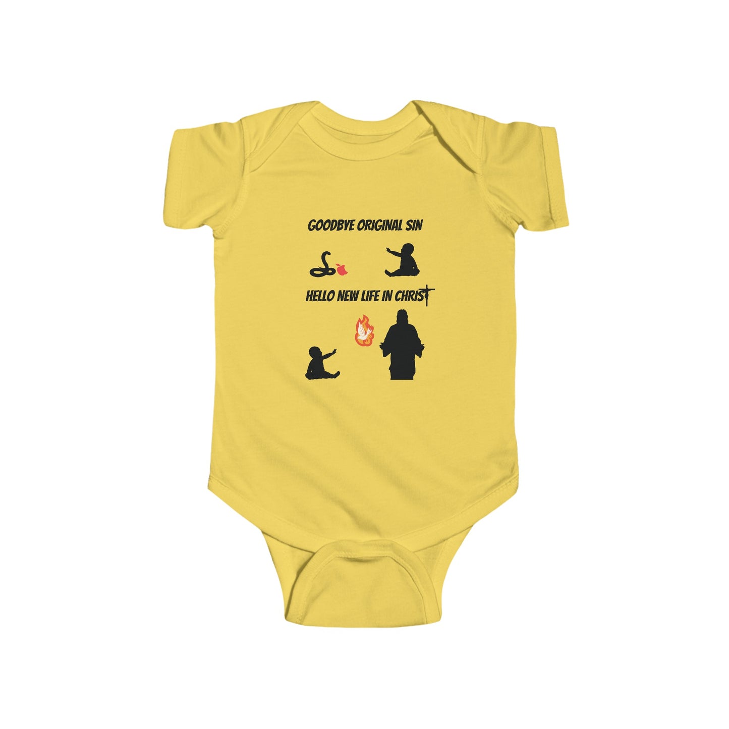 Goodbye Original Sin Hello New Life - Baptism | Boy & Girl Bodysuit