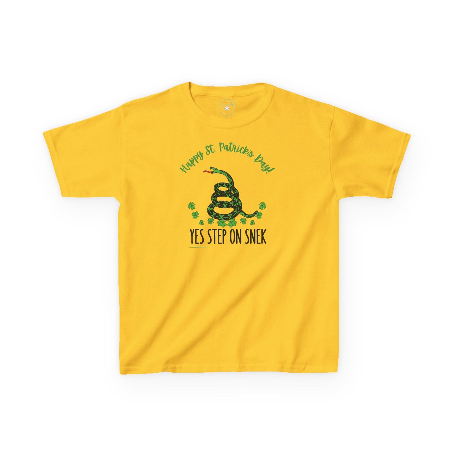 Yes Step on Snek - St. Patrick's Day | Big Kids Tee