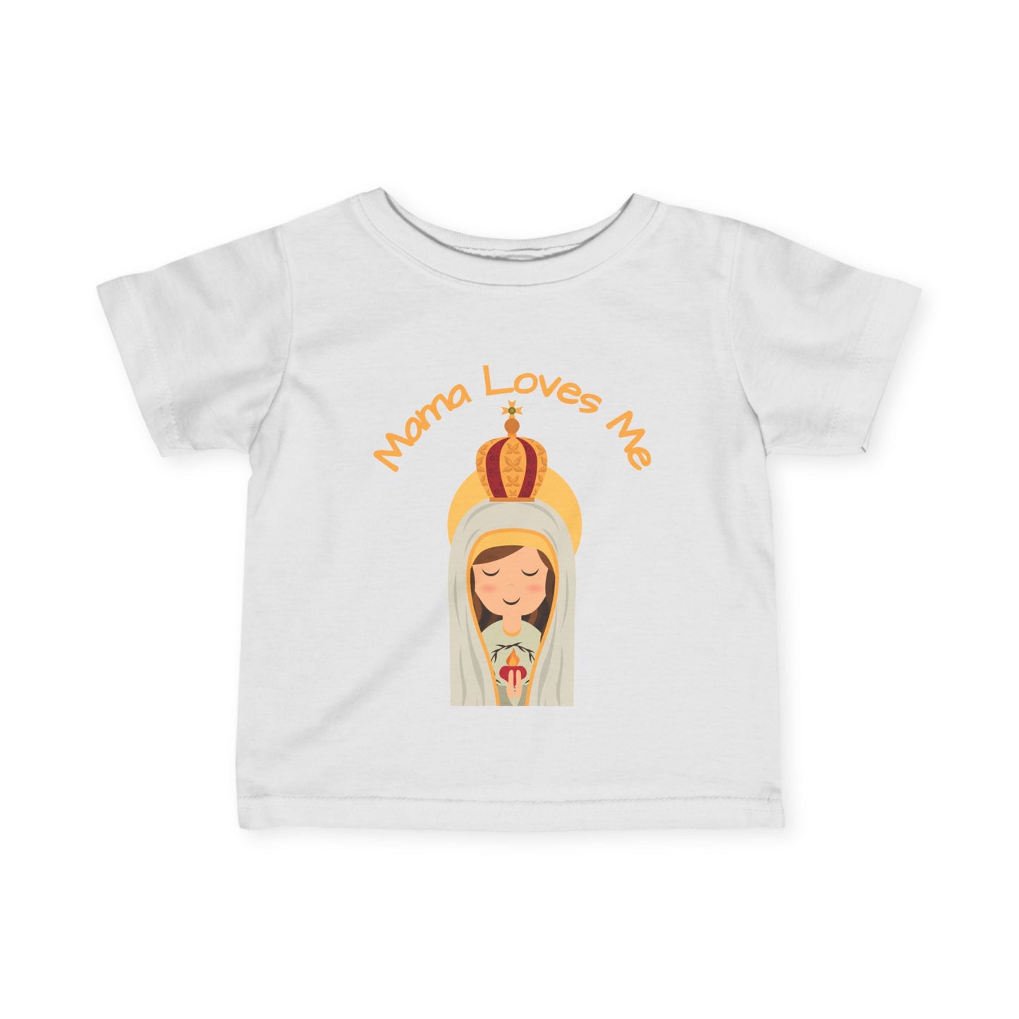 Mama Loves Me—Our Lady of Fatima | Baby Tee