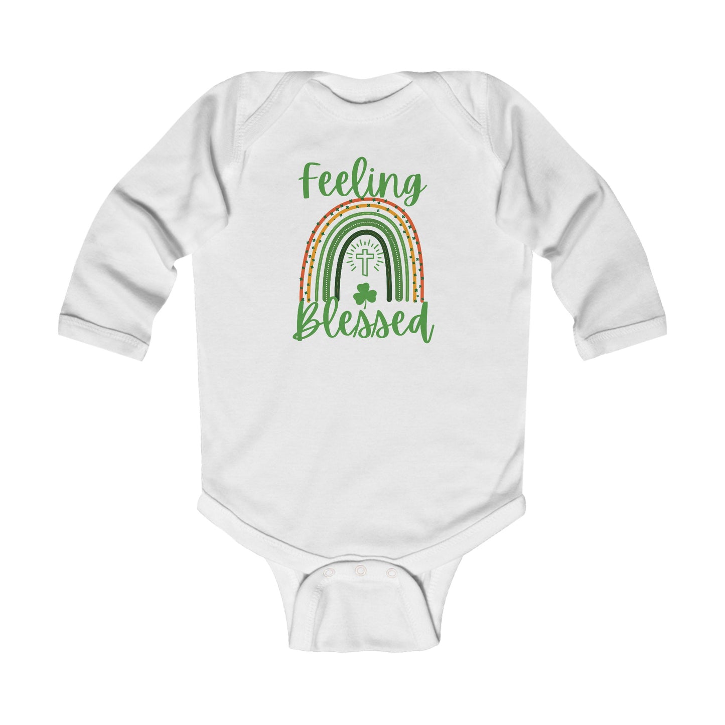 Feeling Blessed -St. Patrick's Day | Boy & Girl Long Sleeve Bodysuit