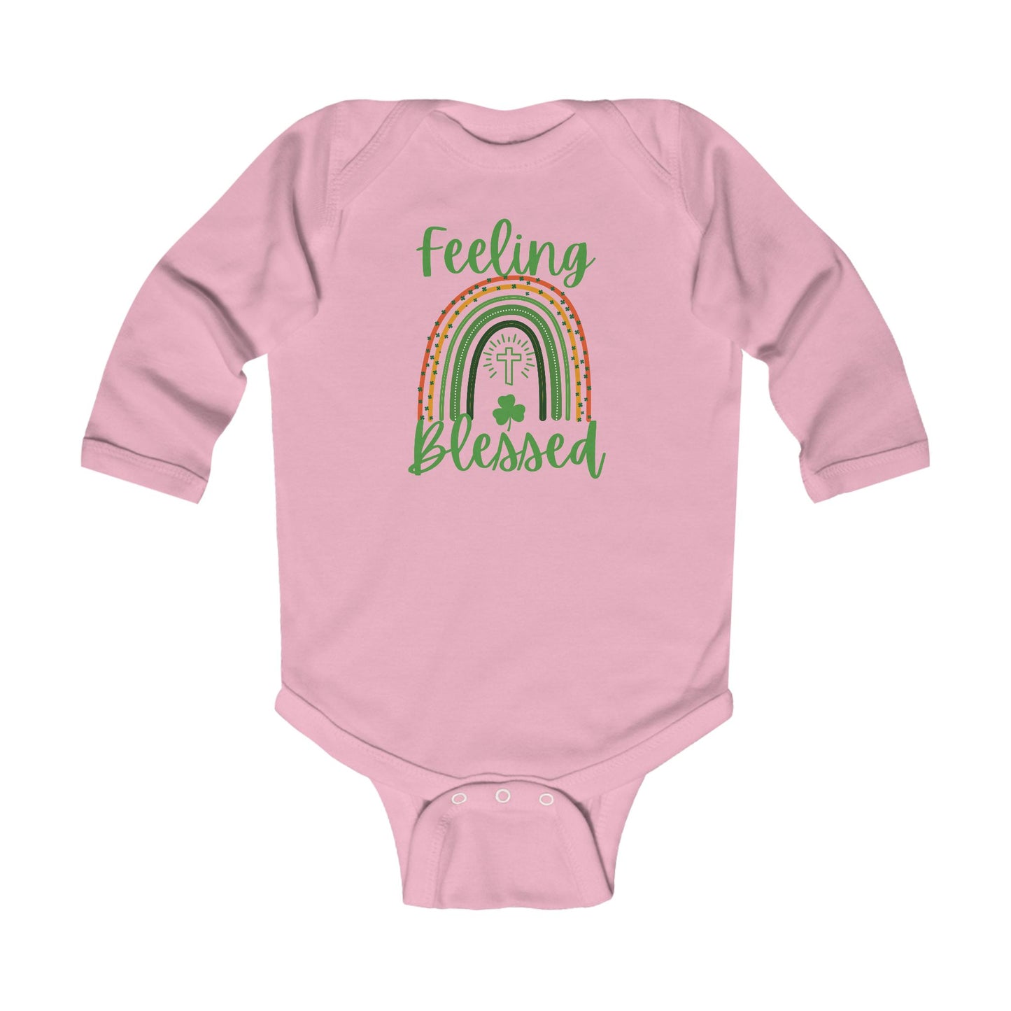 Feeling Blessed -St. Patrick's Day | Boy & Girl Long Sleeve Bodysuit