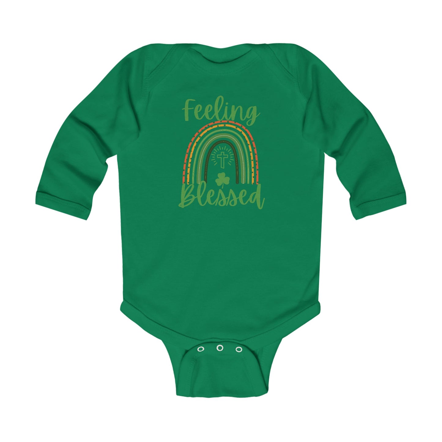 Feeling Blessed -St. Patrick's Day | Boy & Girl Long Sleeve Bodysuit