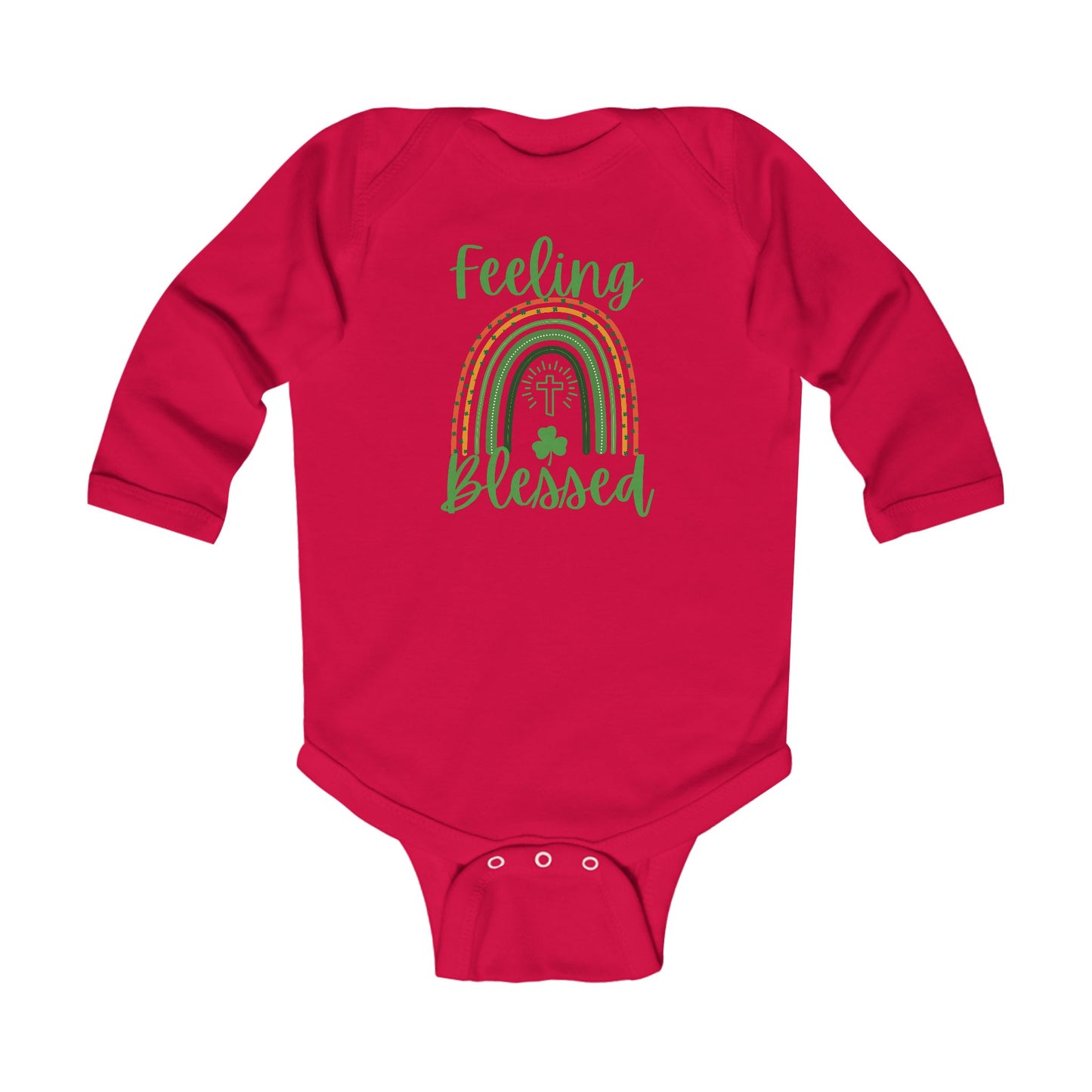 Feeling Blessed -St. Patrick's Day | Boy & Girl Long Sleeve Bodysuit