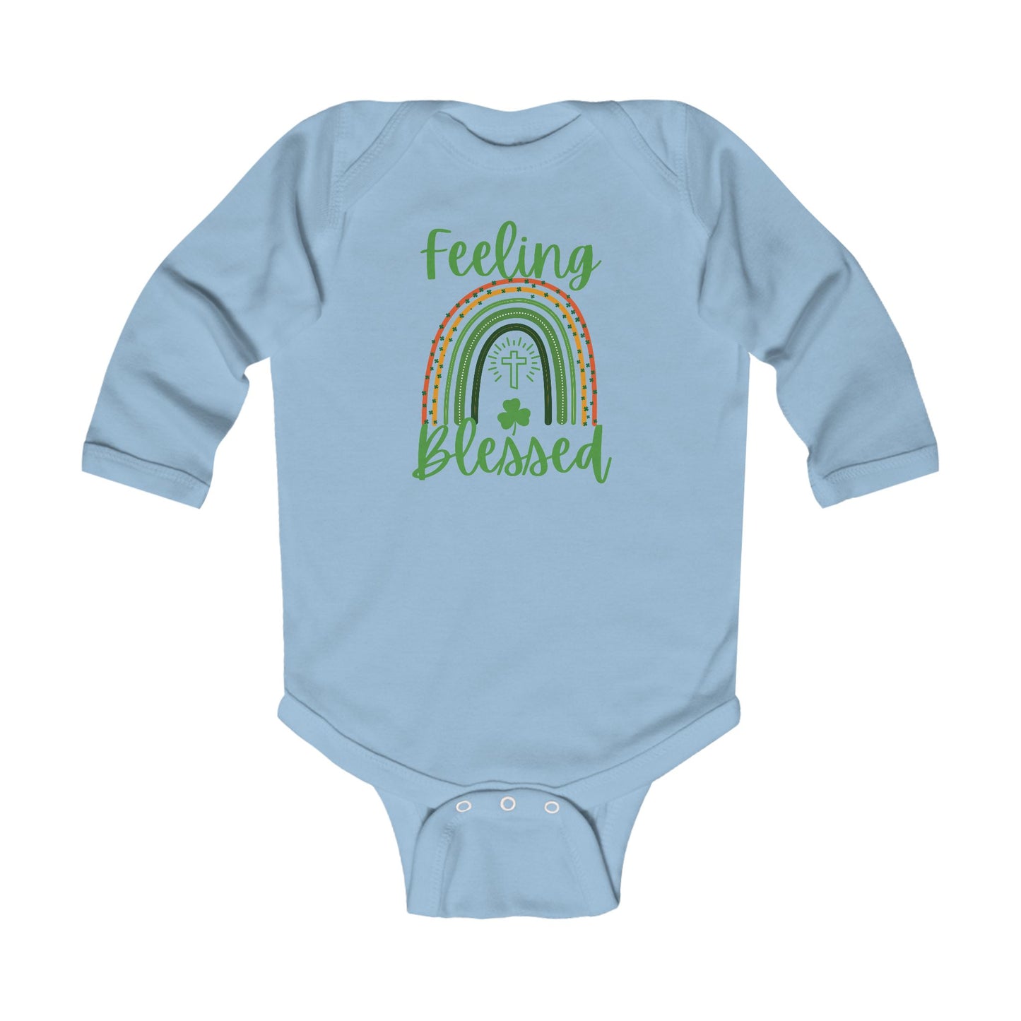 Feeling Blessed -St. Patrick's Day | Boy & Girl Long Sleeve Bodysuit