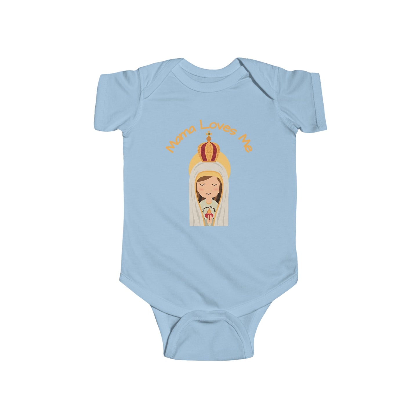Mama Loves Me—Our Lady of Fatima | Boy & Girl Bodysuit