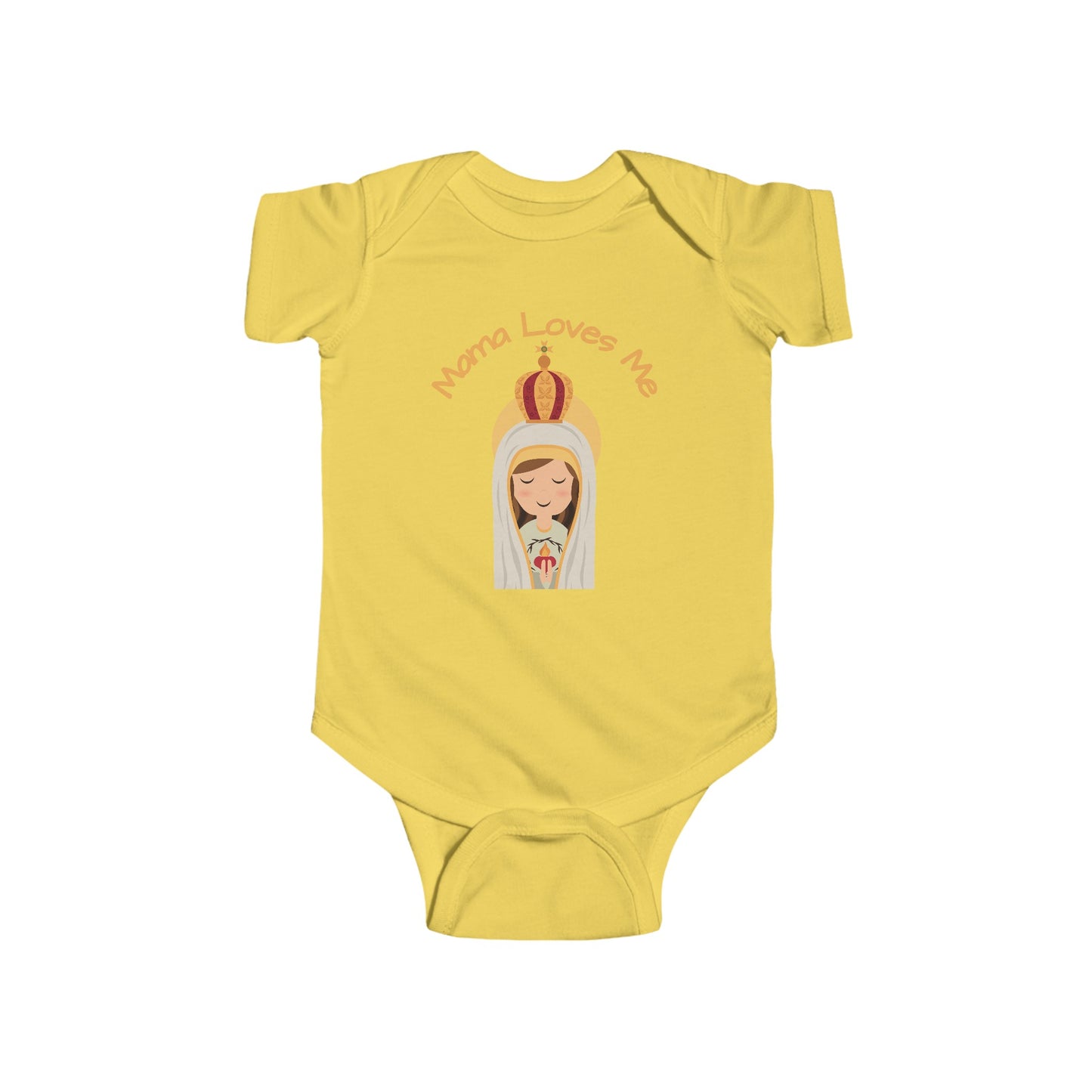 Mama Loves Me—Our Lady of Fatima | Boy & Girl Bodysuit