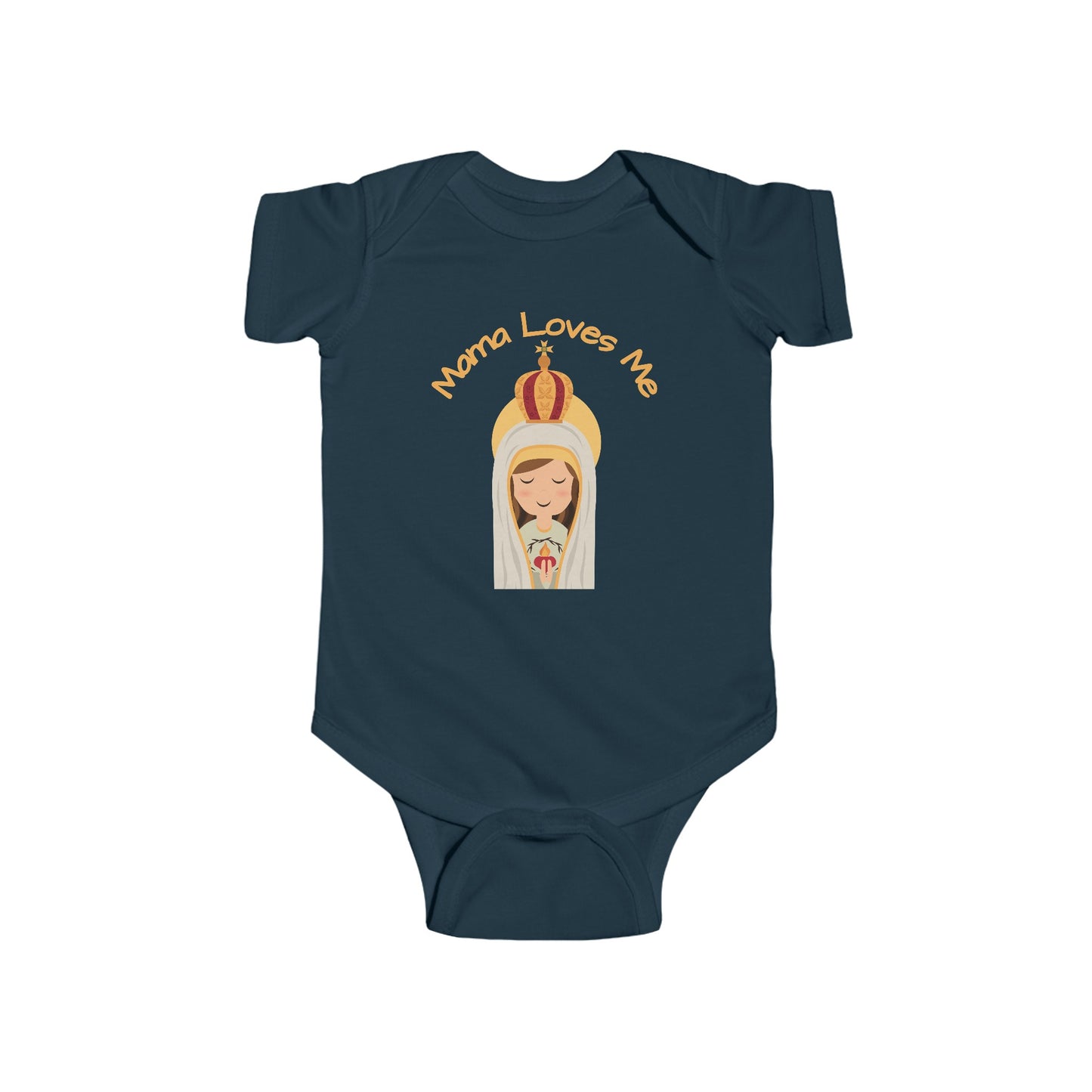 Mama Loves Me—Our Lady of Fatima | Boy & Girl Bodysuit