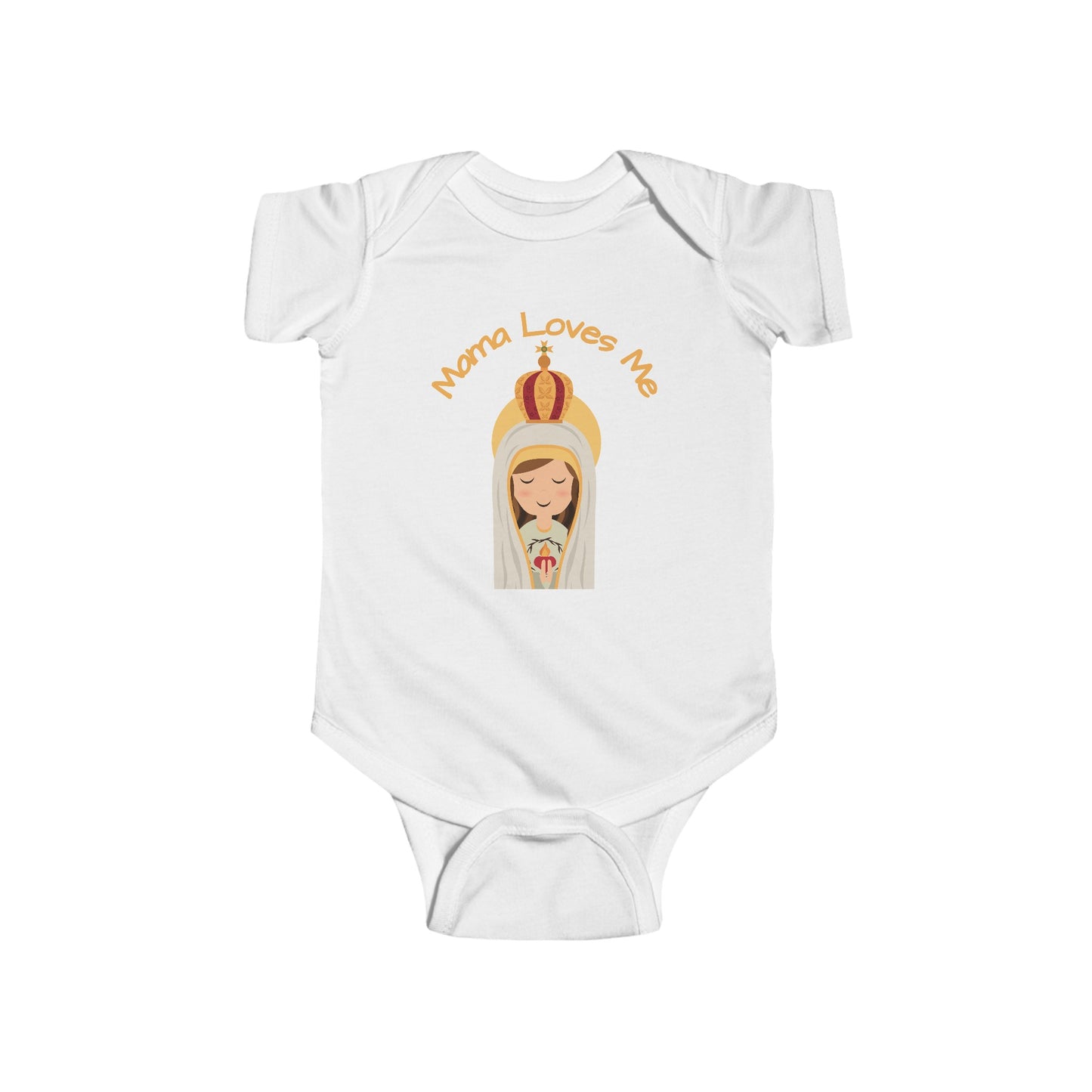 Mama Loves Me—Our Lady of Fatima | Boy & Girl Bodysuit
