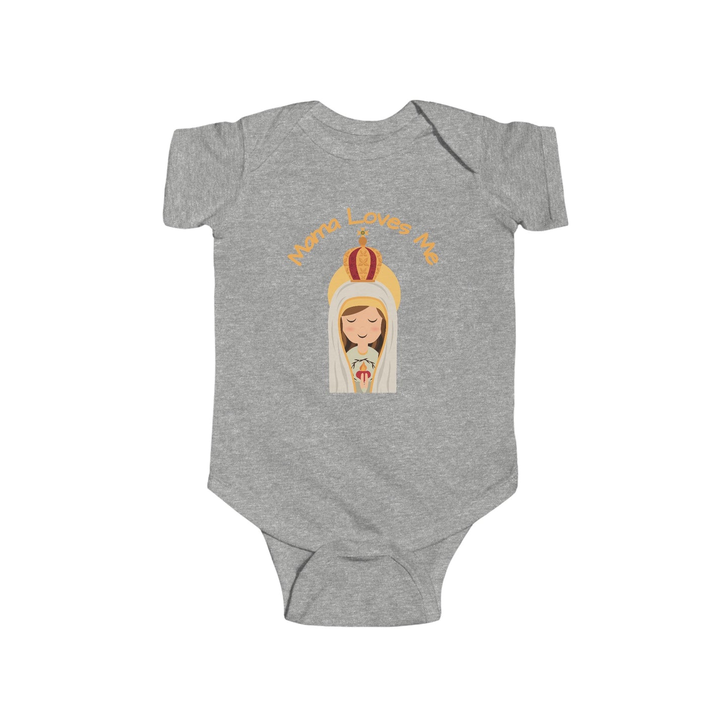 Mama Loves Me—Our Lady of Fatima | Boy & Girl Bodysuit