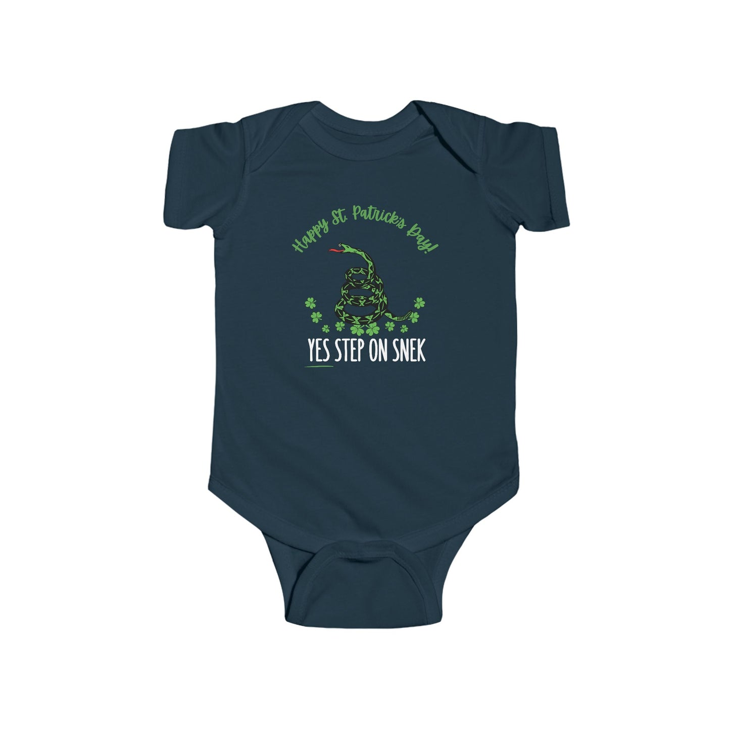 Yes Step on Snek - St. Patrick's Day | Boy & Girl Bodysuit