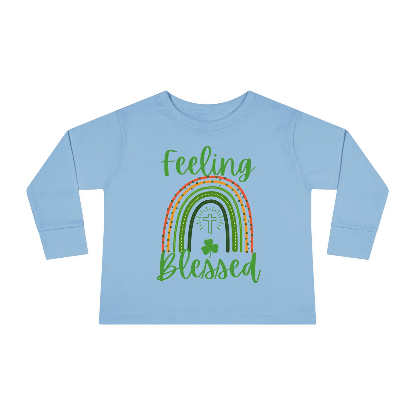 Feeling Blessed - St. Patrick's Day | Boy & Girl Toddler Long Sleeve T-Shirt