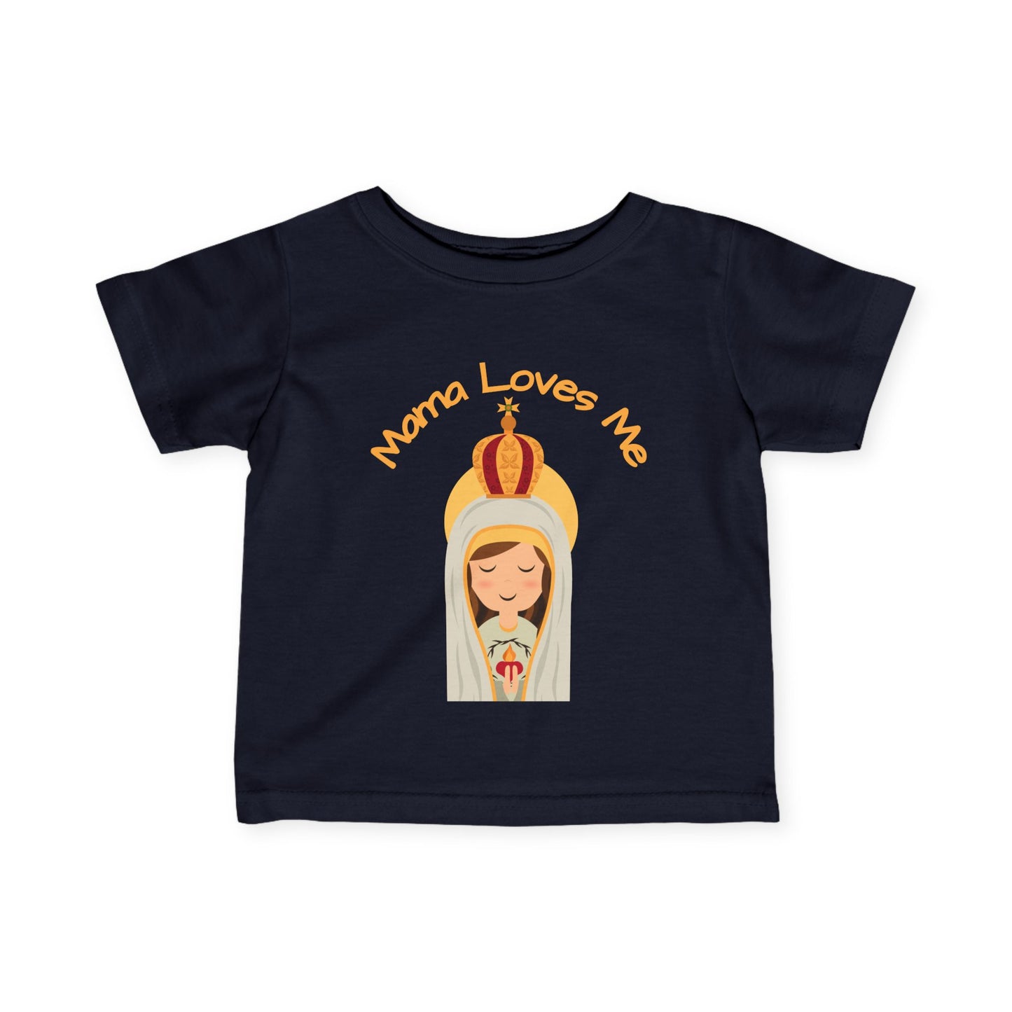 Mama Loves Me—Our Lady of Fatima | Baby Tee
