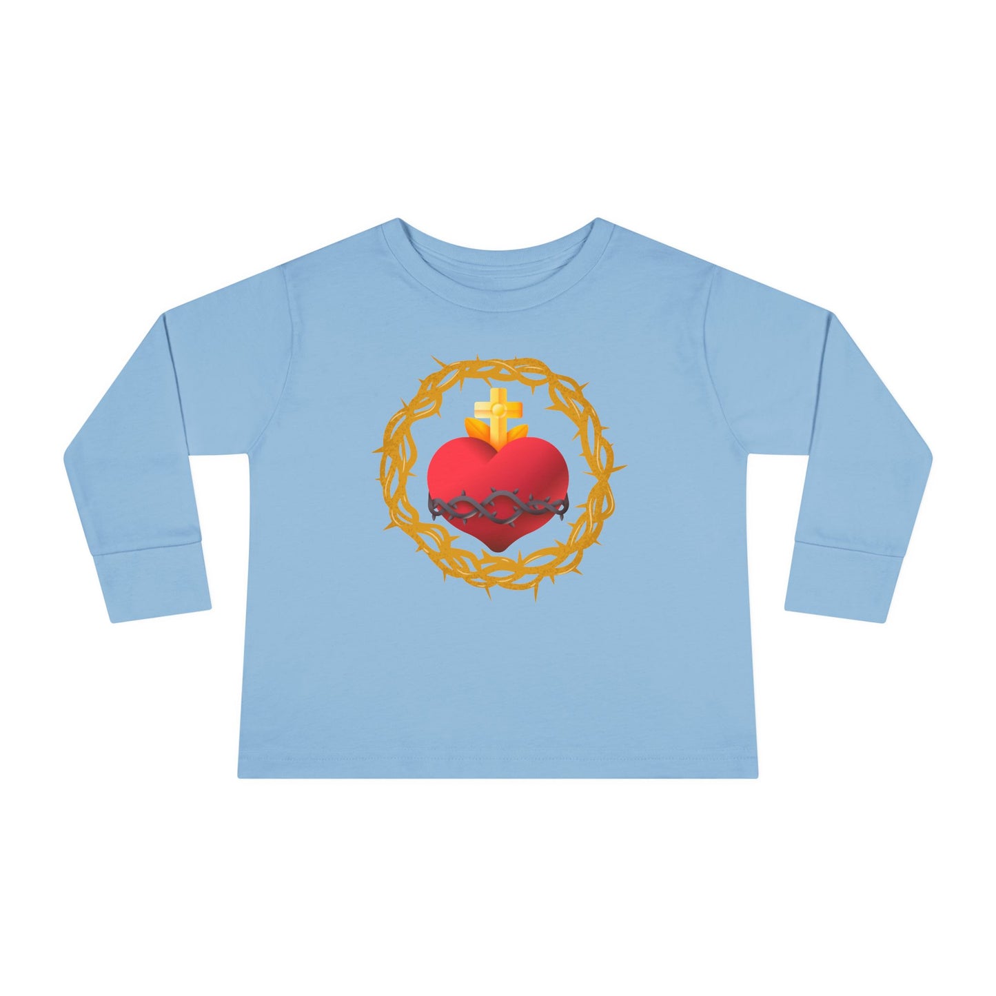 Sacred Heart of Jesus | Boy & Girl Toddler Long Sleeve T-Shirt