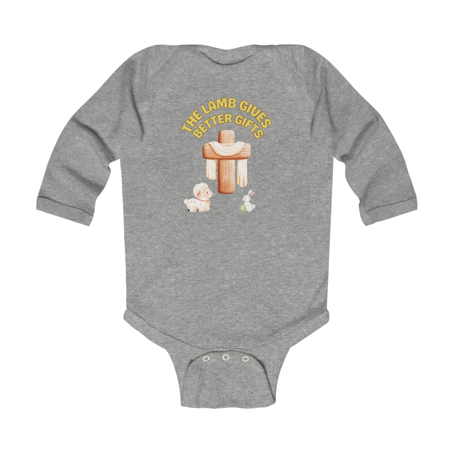 Lamb Gives Better Gifts - Easter | Boy & Girl Long Sleeve Bodysuit